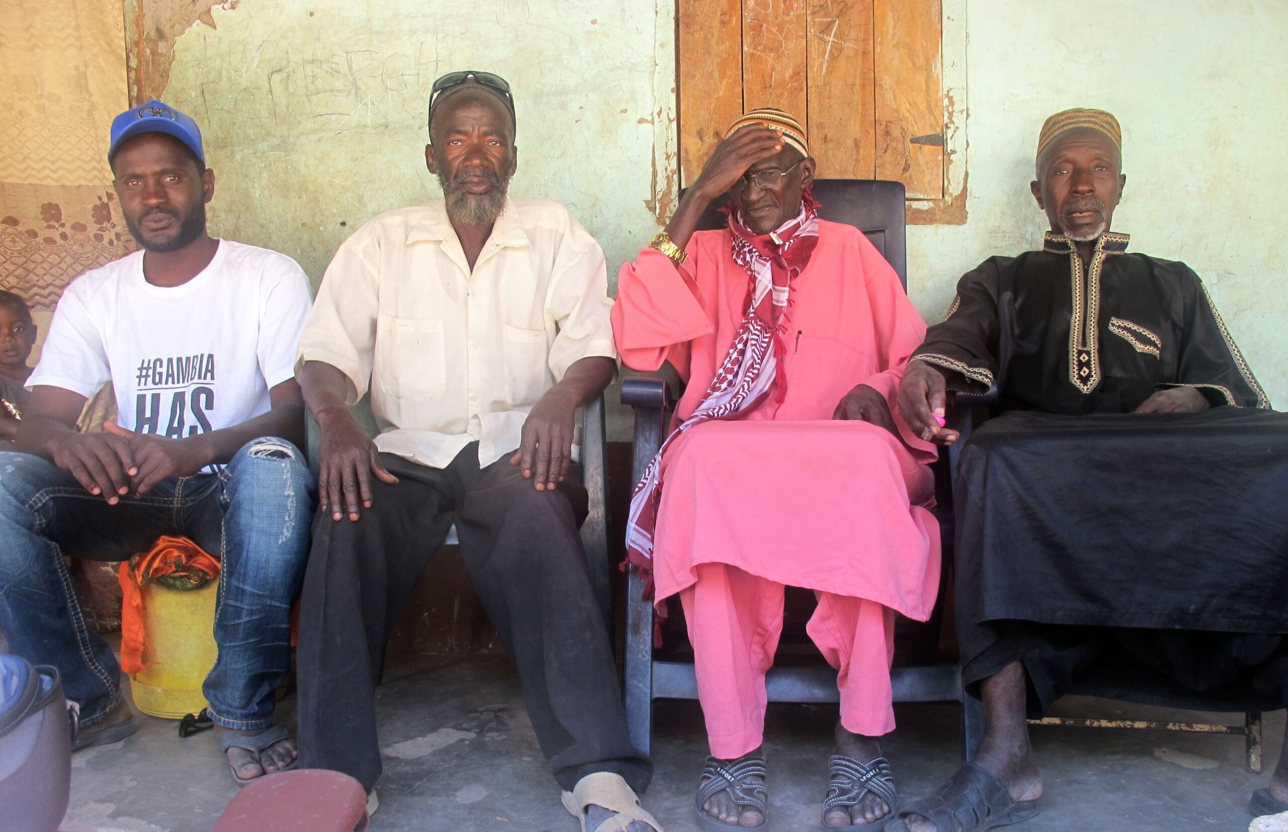 From left to right: Modou Ngum, Solo Sanoteng , Kafu Bayo en Ibrahim Jaban. 