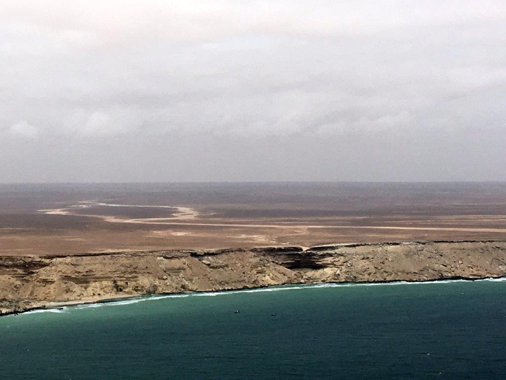 The Somali coast seen from the helicopter(Photo Koert Lindijer)