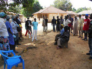 Villagers are being told by ebola workers that Maraka has been hit by ebola