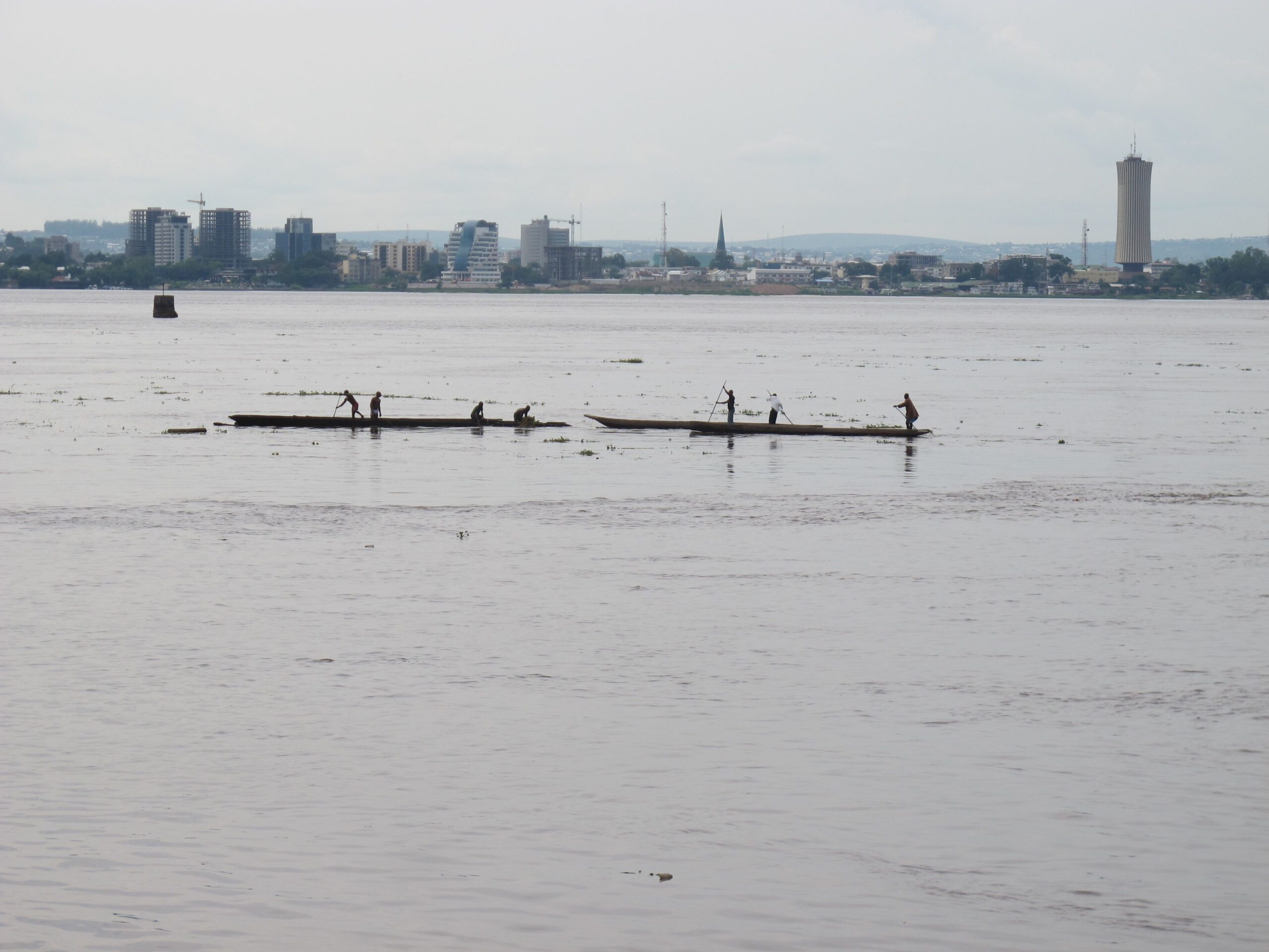 Congo river at Kinshasa facing Brazaville