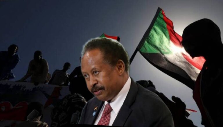Who authorized Hamdok to act on behalf of Sudanese people?