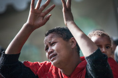 Ethiopia, Ethiopie, Addis Ababa, August 25 2012
Huge crowds came to the palace of PM Meles Zenawi today to bid a last farewell to their leader.
Photo: Petterik Wiggers/Panos Pictures