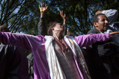 Ethiopia, Ethiopie, Addis Ababa, August 25 2012
Huge crowds came to the palace of PM Meles Zenawi today to bid a last farewell to their leader.
Photo: Petterik Wiggers/Panos Pictures